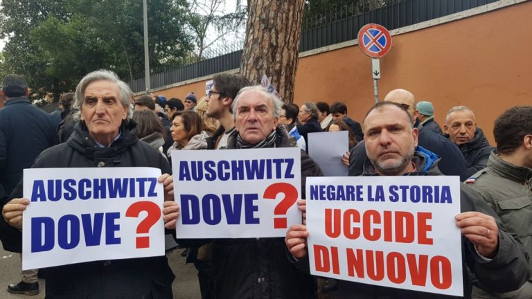 protesta comunità ebraica