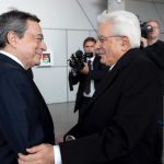Il Presidente della Repubblica Sergio Mattarella con Mario Draghi, Presidente della Banca Centrale Europea