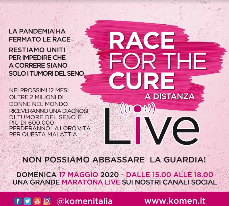 Il 17 maggio maratona social di Race for the cure contro il tumore ...