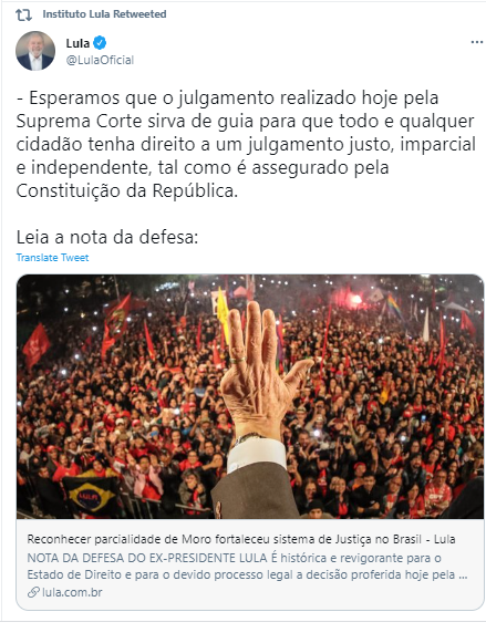 Twitter Lula