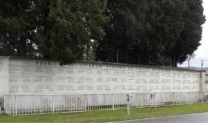parete commemorativa ai Caduti del Primo e Quarto Stormo Caccia Gorizia