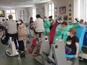 palestra di riabilitazione cardiologica del Palazzo della salute della Asl 3 alla Fiumara di Sampierdarena