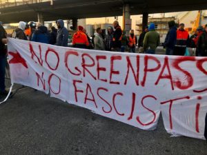 proteste no green pass porto di genova 1