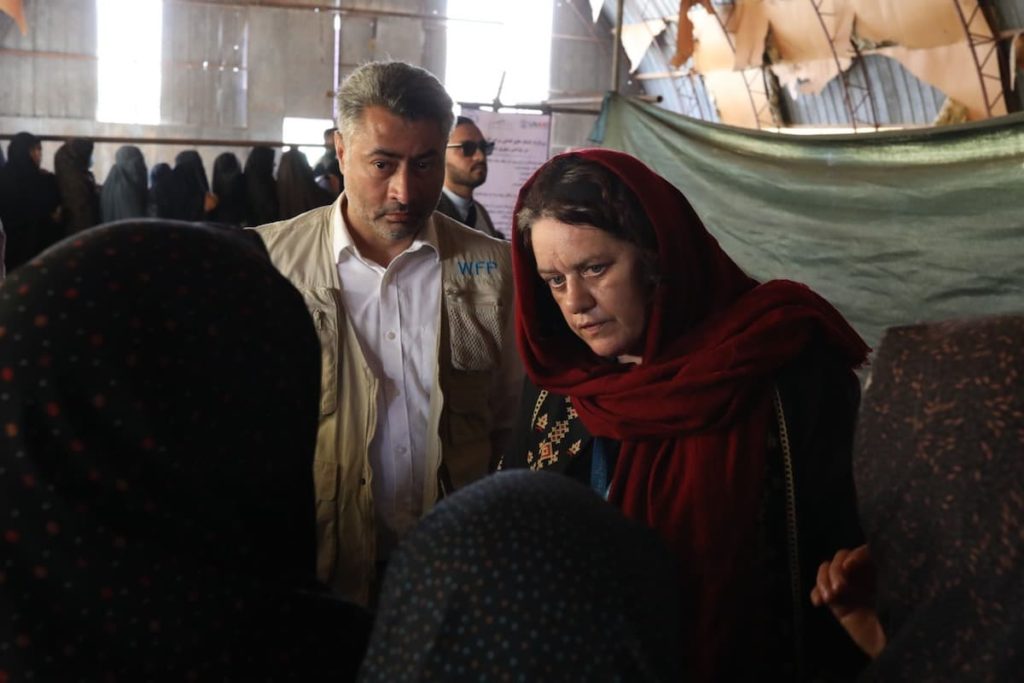 Ellen McGroarty, direttrice del World Food Programme (Wfp) a Kabul.