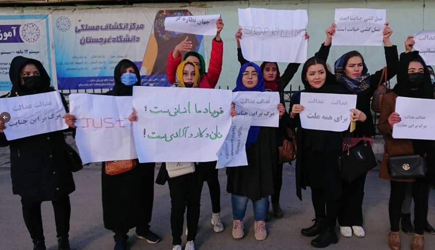 donne afghane manifestazione