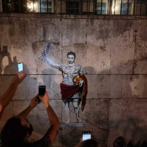 mourinho roma Conference League murale