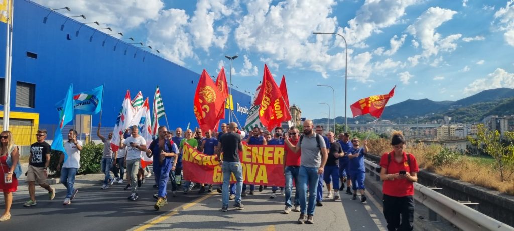 ansaldo energia lavoratori genova protesta