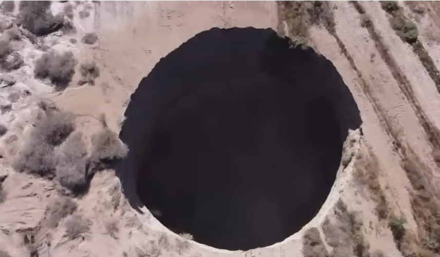 El VIDEO del misterioso agujero sin fondo que apareció en Chile