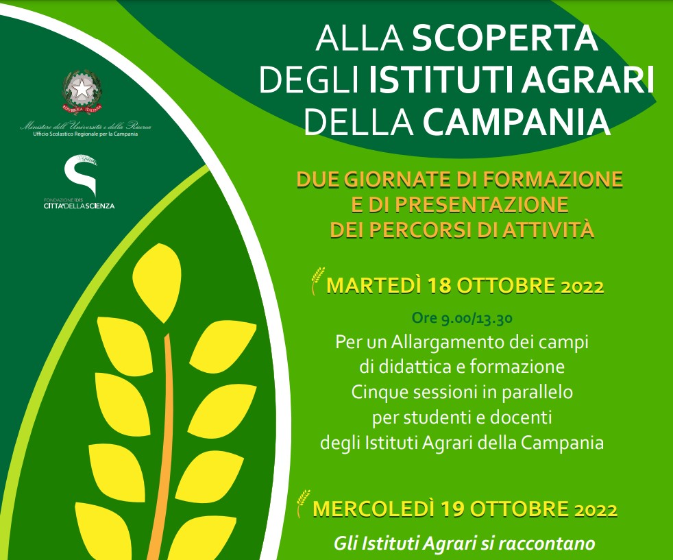 The agricultural institutes of Campania present themselves in the Città della Scienza
