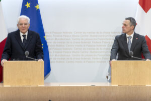 Sergio Mattarella e Ignazio Cassis, presidente Confederazione Svizzera