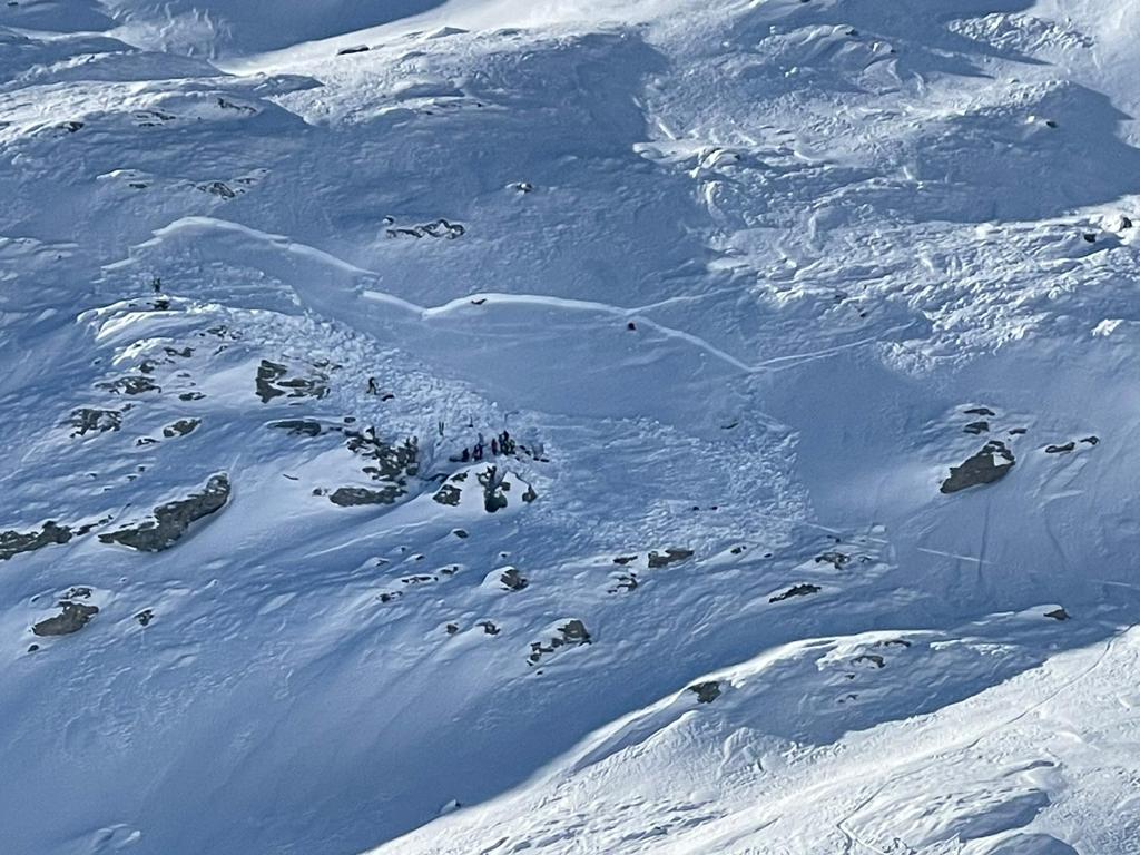 Valanga valgrisenche Valle d'Aosta