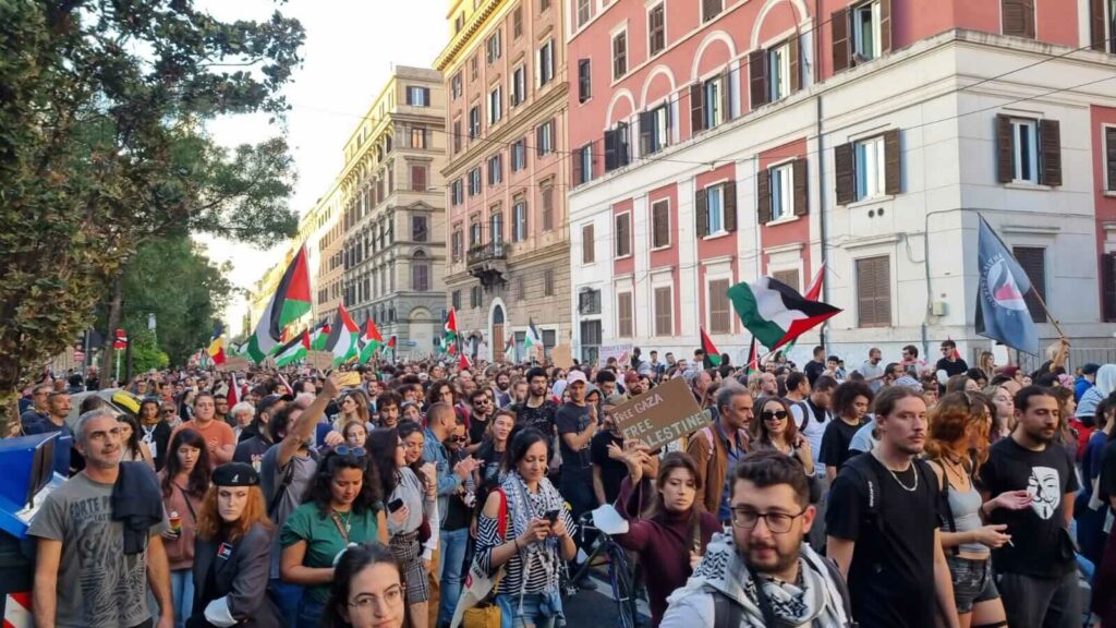 palestina manifestazione roma