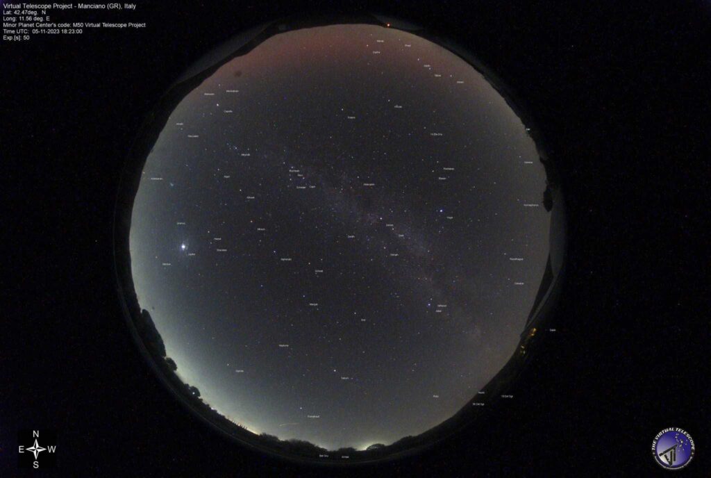 aurora boreale virtual telescope