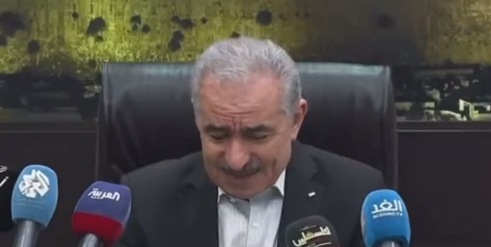 presidente palestinese lacrime