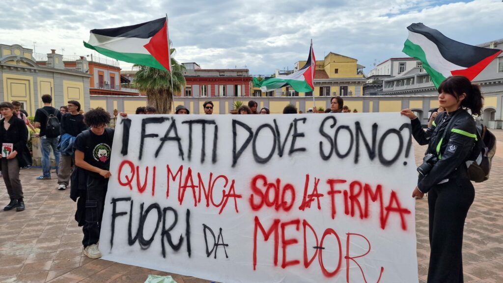 VIDEO | Anche a Napoli tende per Gaza alla Federico II: “No al genocidio”